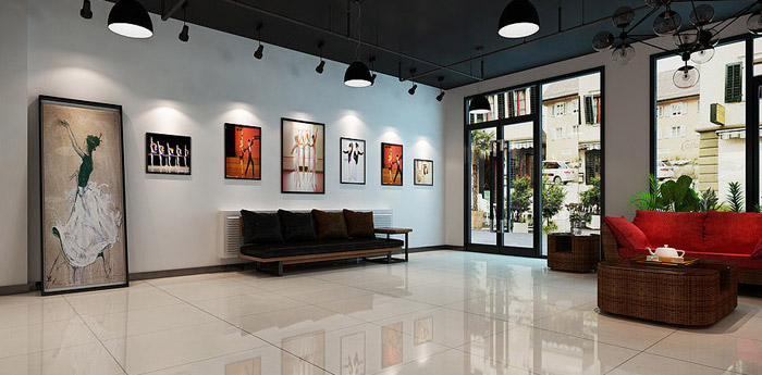 舞蹈培訓機構裝修設計效果圖