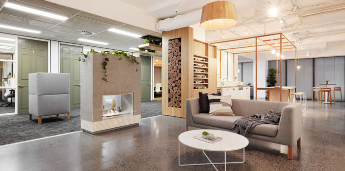 金融服務(wù)公司辦公室裝修設(shè)計效果圖