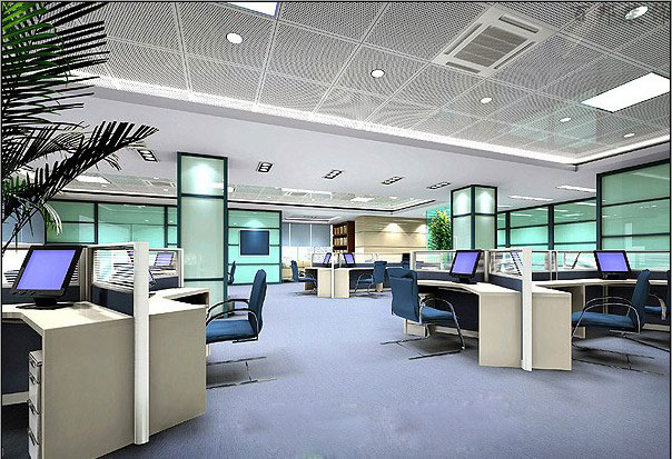 辦公室環境的效果圖