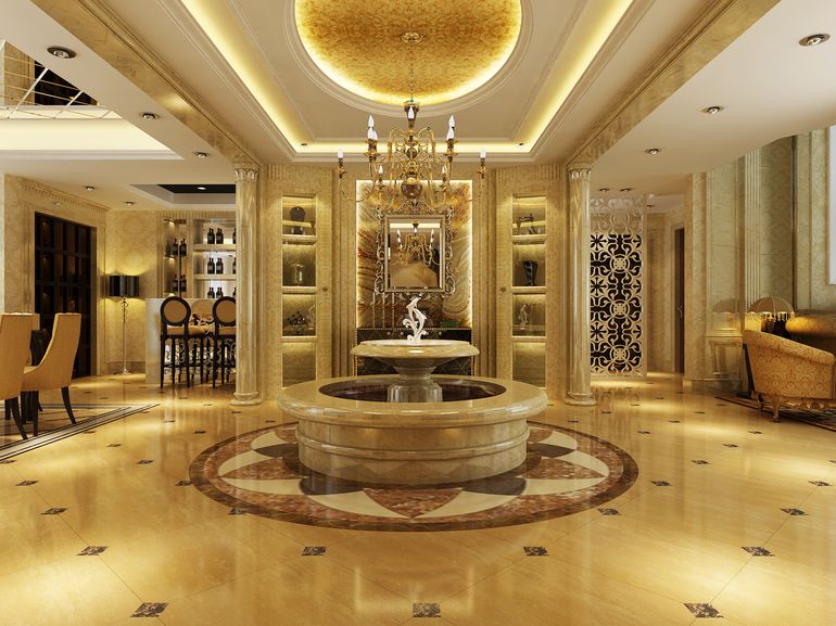 別墅客廳裝修的燈光設(shè)計(jì)的效果圖