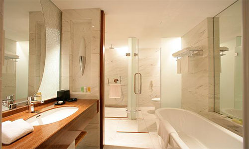 精致酒店客房內衛(wèi)浴空間效果圖