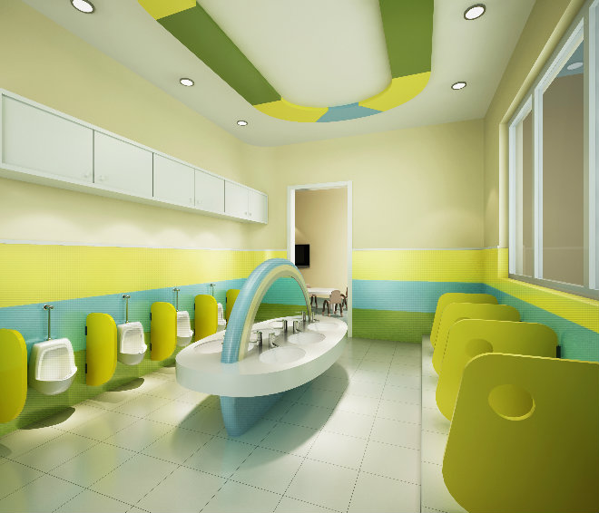 幼兒園衛生間效果圖