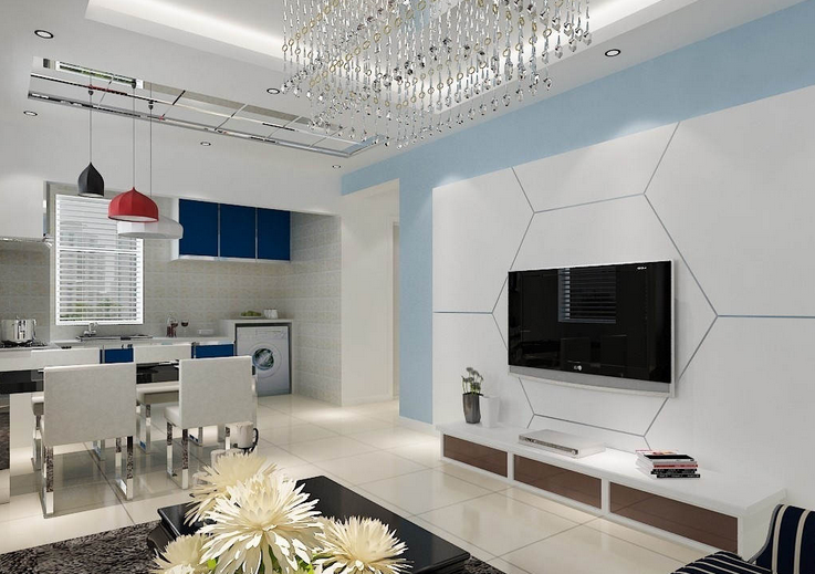 節約空間,又增大容量電視背景墻