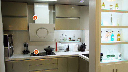 增加廚房的視覺(jué)面積