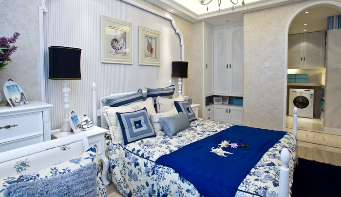 地中海風格臥室裝修設(shè)計效果圖