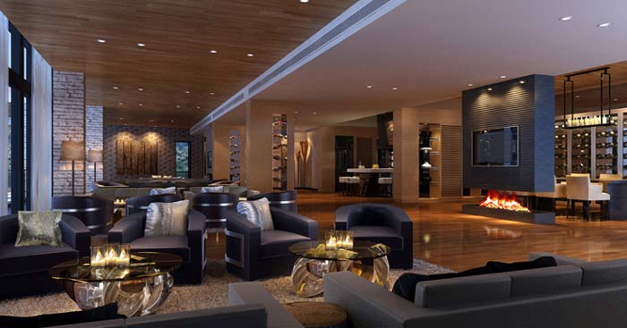 環崗私人會所咖啡廳裝修設計案例效果圖