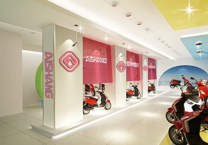 電動車銷售展示中心、店面裝修設計案例