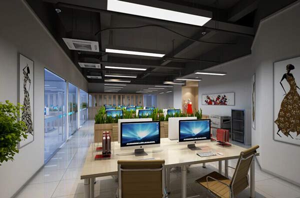 辦公室燈光設計效果圖