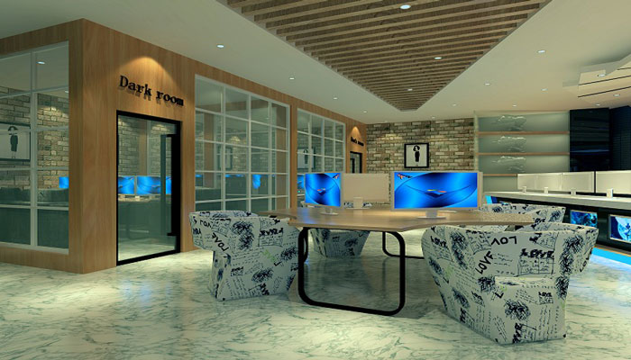 杭州網咖對戰大廳裝修設計效果圖