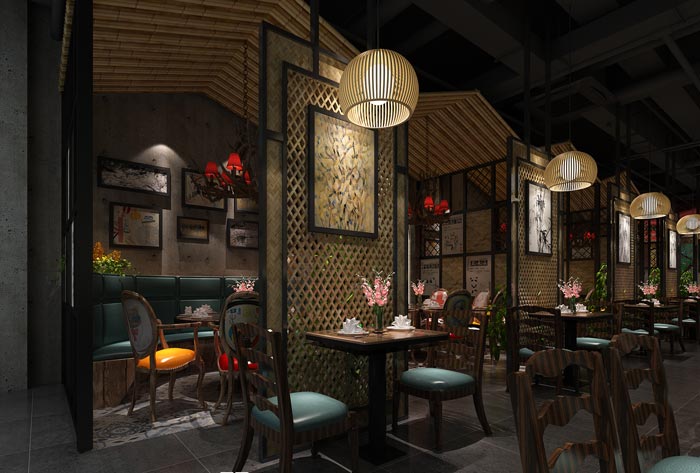 浪漫情侶、愛情主題餐廳裝修設(shè)計(jì)效果圖