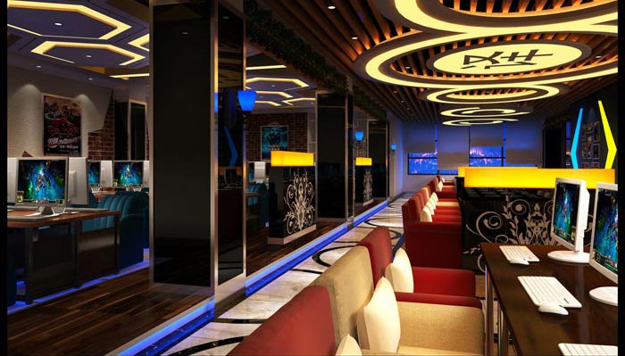 電競網(wǎng)咖裝修設(shè)計(jì)案例