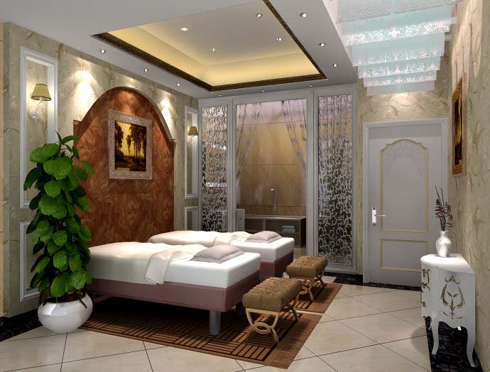 綠島養生美容院客房裝修設計案例效果圖