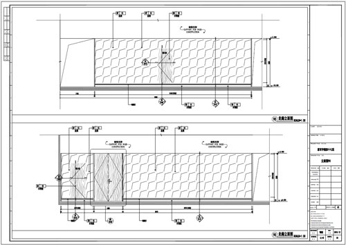 某寫字樓室內(nèi)深化設(shè)計裝飾施工圖走廊立面圖90(三)