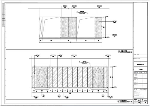 某寫字樓室內(nèi)深化設(shè)計裝飾施工圖走廊立面圖91(一)