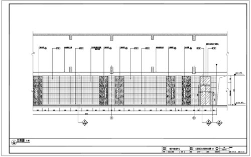 青少年活動中心深化設計施工圖三層C區公共區域4立面圖（2）