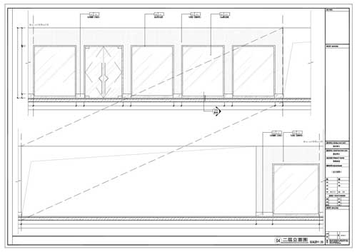 商場深化設(shè)計(jì)施工圖二層立面圖04