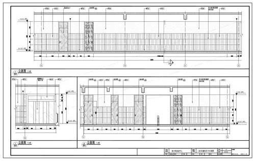 青少年活動中心深化設計施工圖二層C區童玩區7/8立面圖