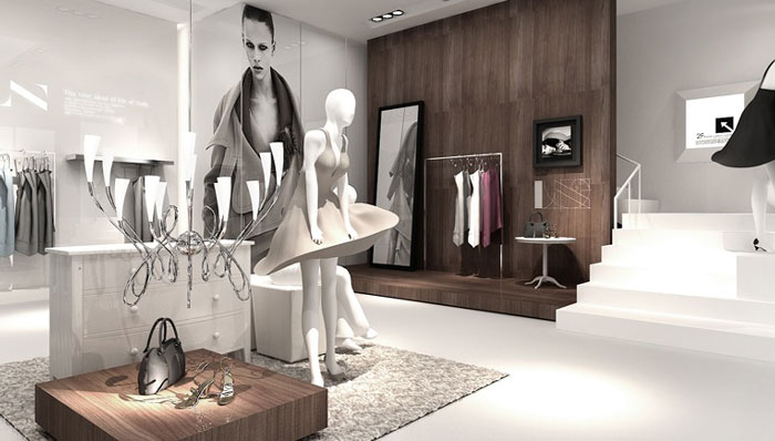 意大利女裝專賣店裝修設計案例