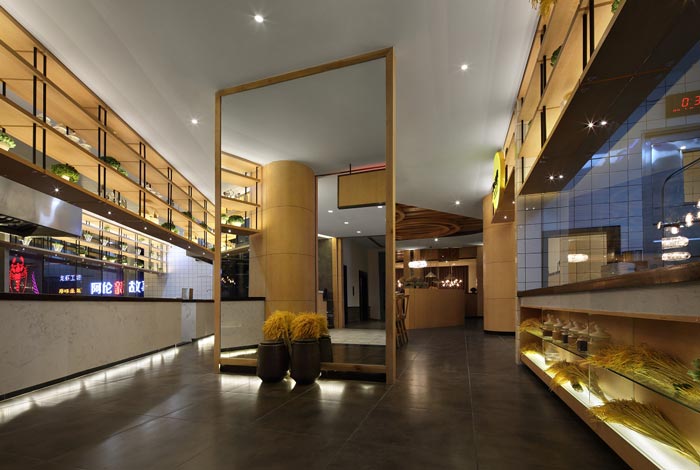 特色餐廳前臺裝修設計案例效果圖