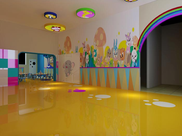 幼兒教育機(jī)構(gòu)大廳裝修設(shè)計案例