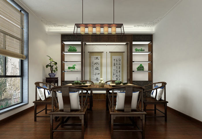 書法培訓機構辦公室裝修設計案例效果圖