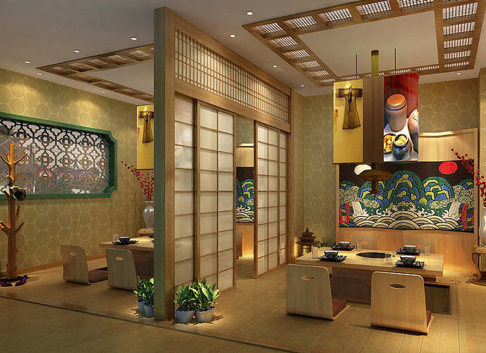 韓式特色餐廳裝修設(shè)計效果圖