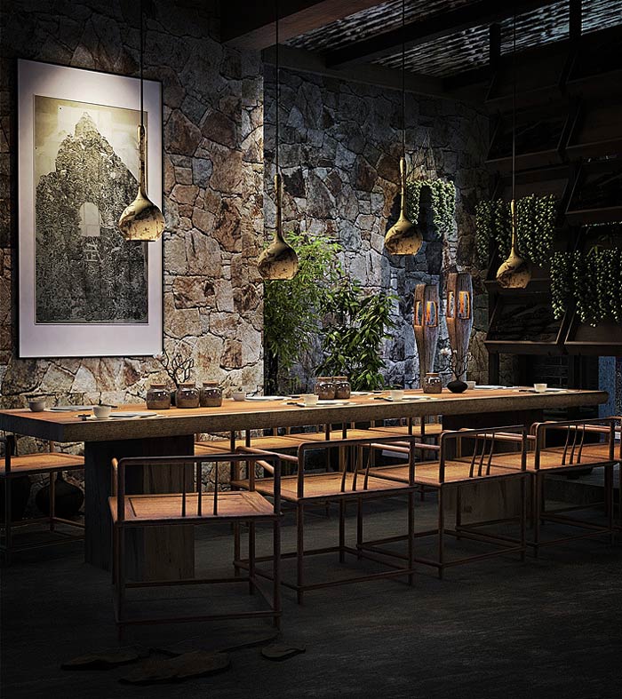 主題餐廳包廂裝修設(shè)計效果圖