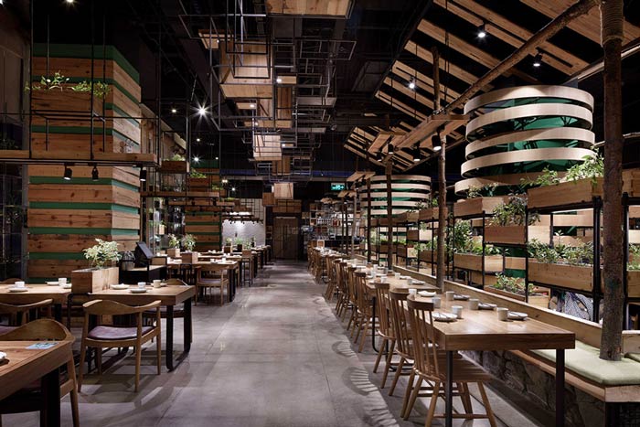 特色生態(tài)餐廳裝修設(shè)計效果圖