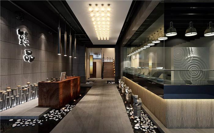 肥牛火鍋店裝修設計效果圖