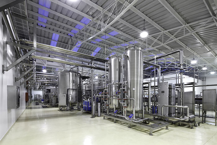 啤酒廠房釀造區車間裝修設計效果圖
