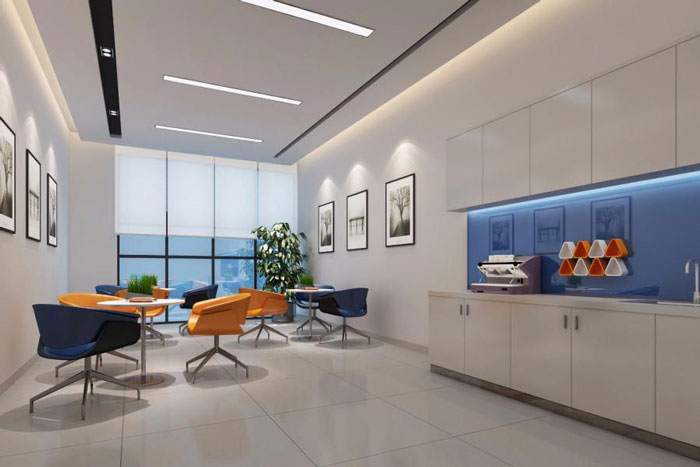 杭州濱江辦公室茶水間裝修設(shè)計效果圖