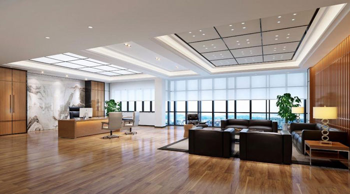 杭州濱江董事長辦公室裝修設(shè)計效果圖