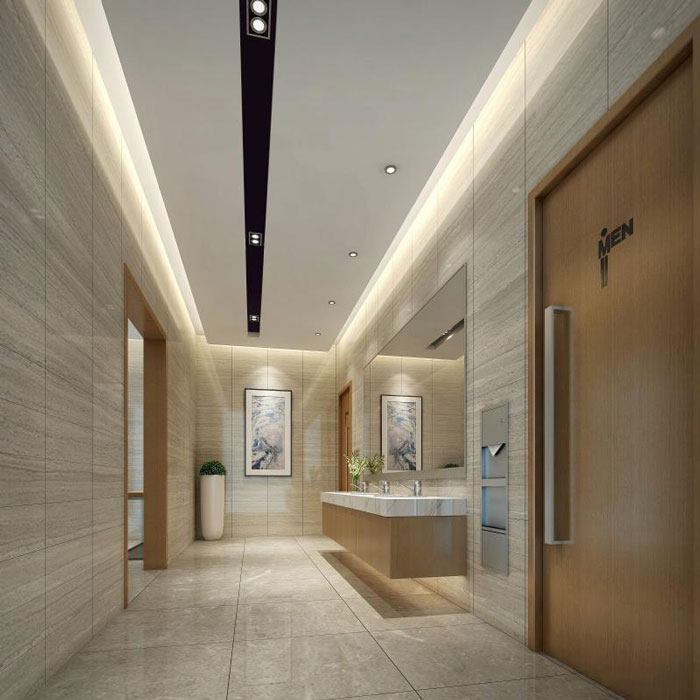 杭州濱江辦公室洗手間裝修設(shè)計效果圖