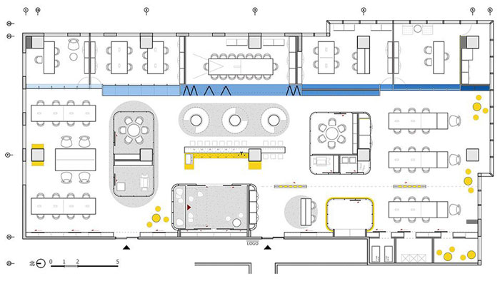 企業總部辦公室平面圖