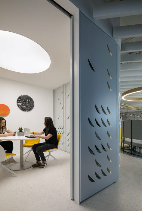 企業總部辦公室會面空間效果圖