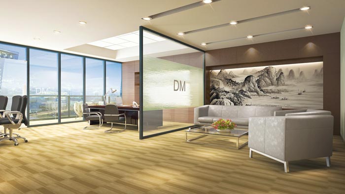 總裁辦公室裝修設計實景圖