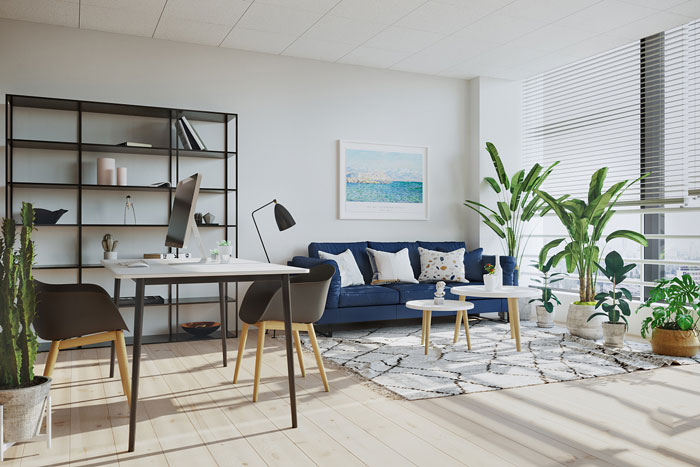 北歐風格總經(jīng)理辦公室裝修設計案例效果圖