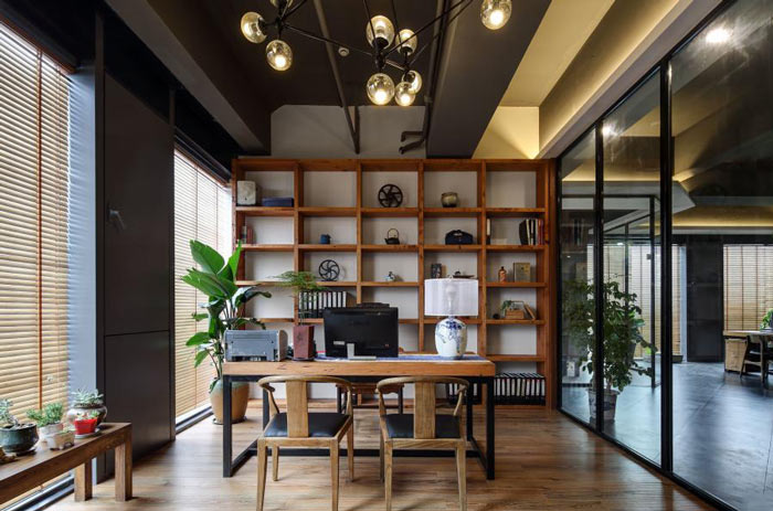 進出口貿易公司老板辦公室裝修設計效果圖