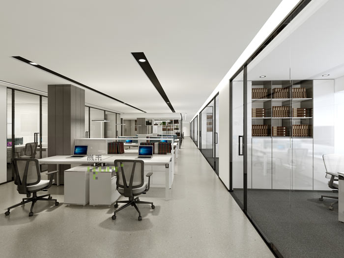 杭州律師事務所辦公室辦公區(qū)裝修設計效果圖