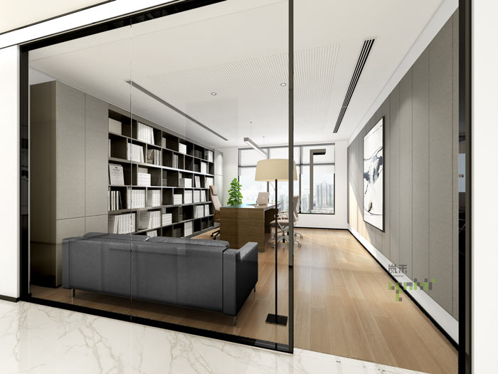 杭州律師事務所合伙人辦公室裝修設計效果圖