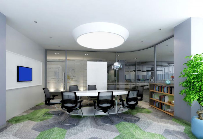 國際貿易公司辦公室洽談室裝修設計效果圖