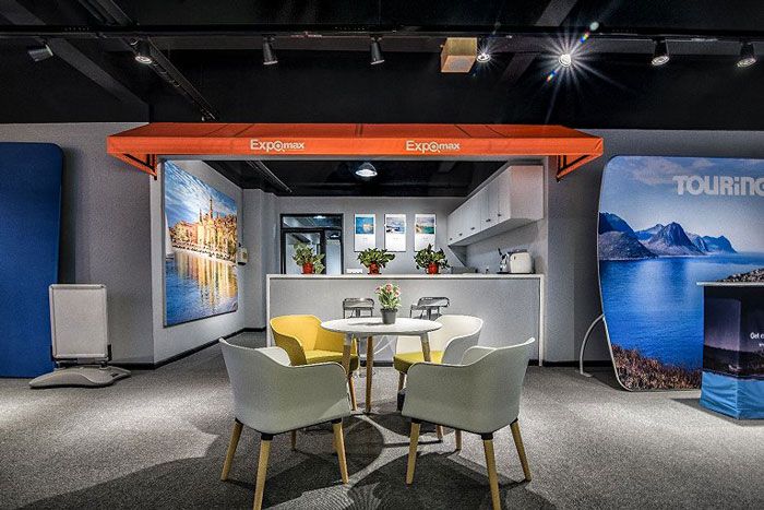 展示器材公司辦公室茶水間裝修設(shè)計效果圖