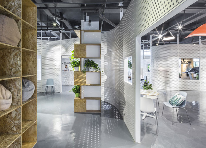 800平方辦公室前臺接待裝修設計效果圖