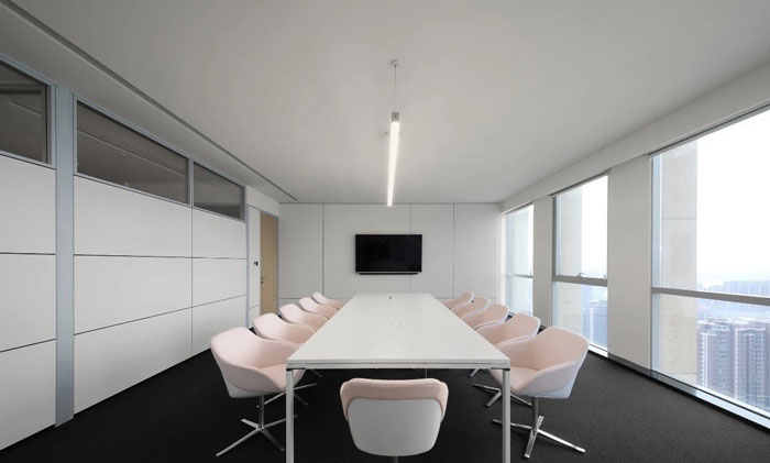 企業(yè)總部辦公樓會議室裝修設計效果圖