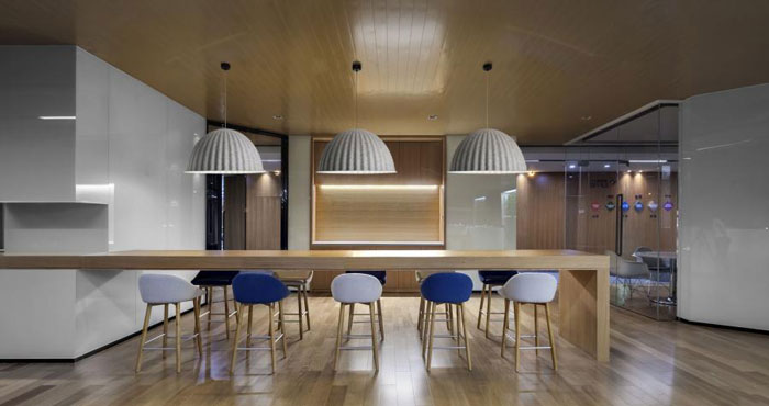 杭州辦公樓吧臺區裝修設計效果圖