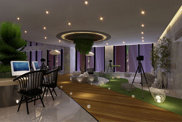 集團公司辦公室辦公區(qū)裝修設(shè)計效果圖