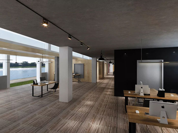 loft風(fēng)格辦公室過道裝修設(shè)計效果圖