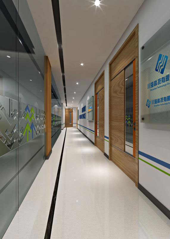 杭州余杭區臨平辦公室過道裝修設計效果圖
