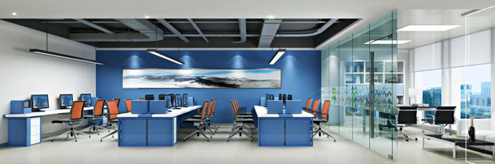 杭州余杭區臨平辦公室辦公區裝修設計效果圖