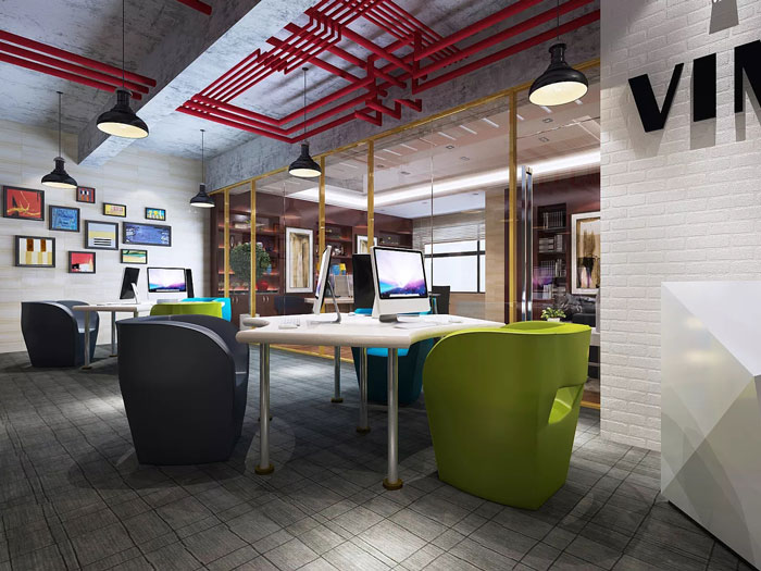 互聯(lián)網公司辦公室辦公區(qū)裝修設計效果圖